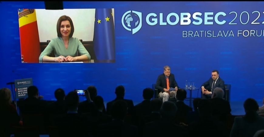 Майя Санду на форуме GLOBSEC: «Молдова не ищет коротких путей в Евросоюз»
