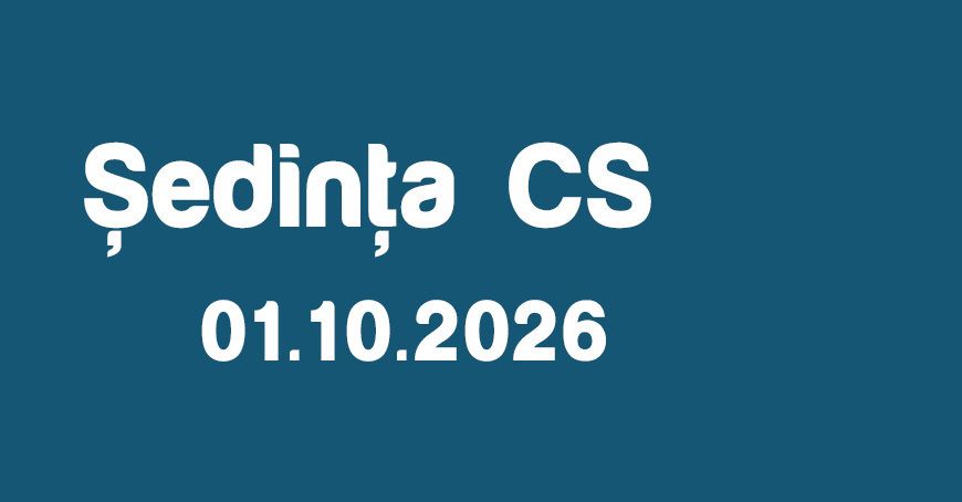 Şedinţa CS din 1 octombrie 2026